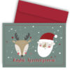 Χριστουγεννιάτικη Κάρτα - Santa & Rudolph
