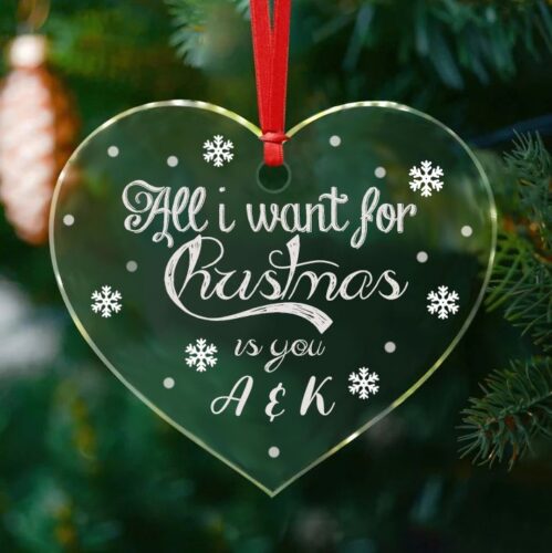 Χριστουγεννιάτικο Στολίδι Plexi - All I want for Christmas