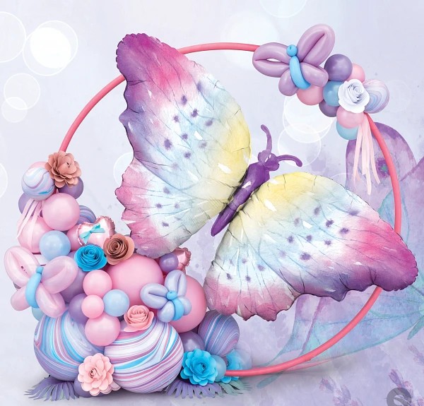 44" Μπαλόνι Πεταλούδα Watercolor