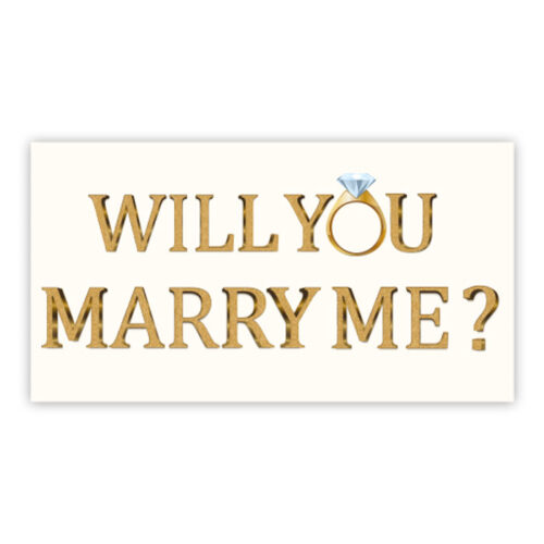 Πανό για Πρόταση Γάμου - Will you marry me?