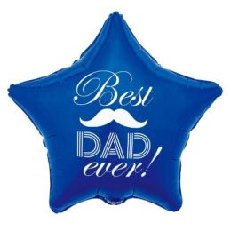 19" Μπαλόνι μπλε Αστέρι Best Dad Ever