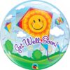 22" Μπαλόνι Bubble για Περαστικά "Get Well Soon"