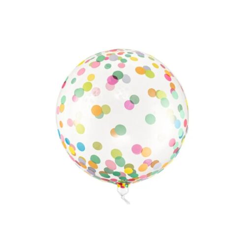 16" Μπαλόνι Διάφανο με πολύχρωμο κομφετί ORBZ