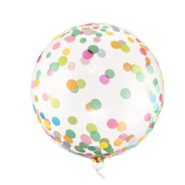 16" Μπαλόνι Διάφανο με πολύχρωμο κομφετί ORBZ