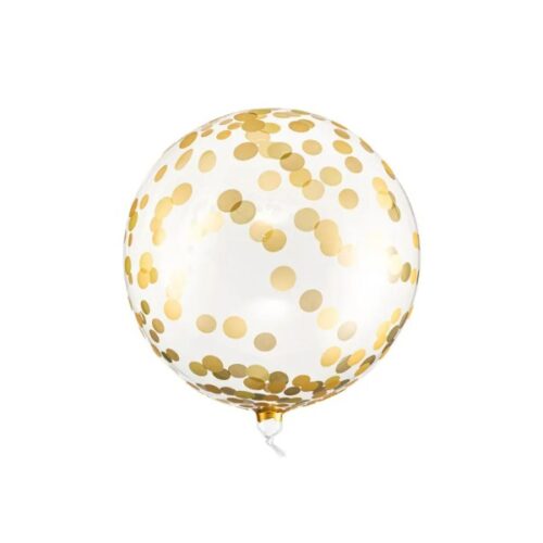 16" Μπαλόνι Διάφανο με χρυσό κομφετί ORBZ