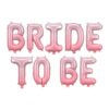 Σετ Μπαλόνια "Bride to be" ροζ όμπρε (9 τεμ)