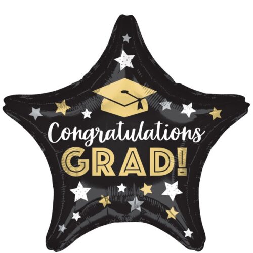 18" Μπαλόνι Αποφοίτησης Αστέρι "Congratulations Grad"