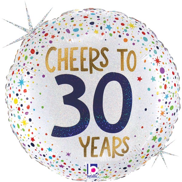 14" Μπαλόνι Cheers To 30 Years
