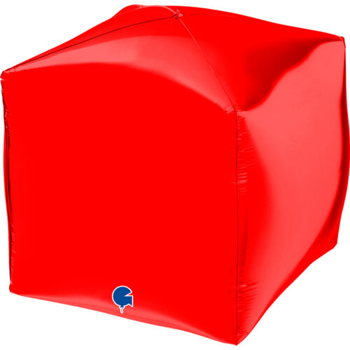 15" Μπαλόνι κόκκινος 3D κύβος