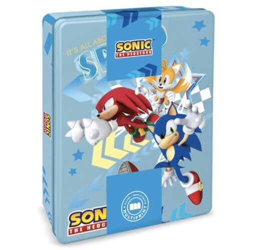 Μεταλλικό κουτί Sonic με είδη ζωγραφικής