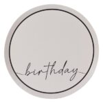Πιάτα "Happy Birthday" nude (8 τεμ)