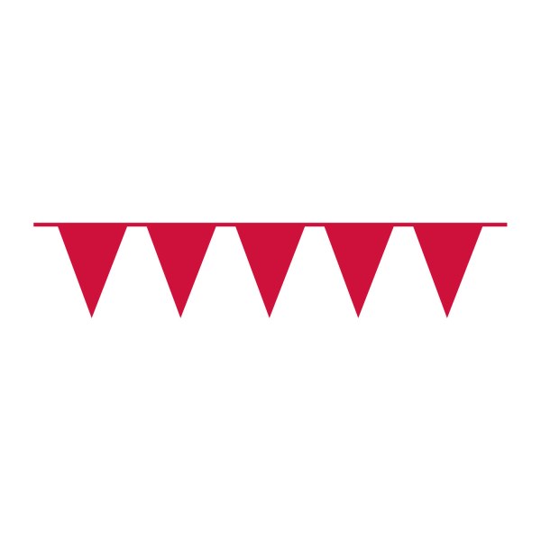 Τριγωνικά Σημαιάκια Κόκκινα