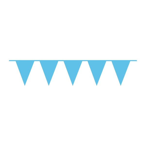 Τριγωνικά Σημαιάκια Μπλε Καραϊβικής