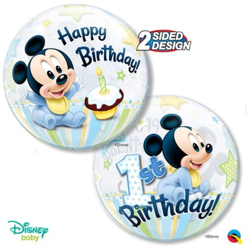 22" Μπαλόνι Baby Mickey 1st Birthday bubble