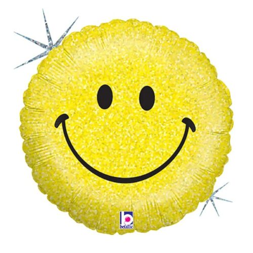 18" Μπαλόνι Emoji Χαμογελαστό Holographic
