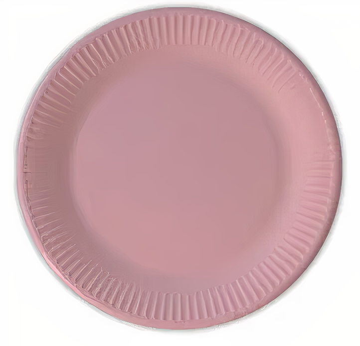 Πιάτα φαγητού Ροζ (6 τεμ)
