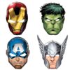 Χάρτινες Μάσκες Mighty Avengers (6 τεμ)