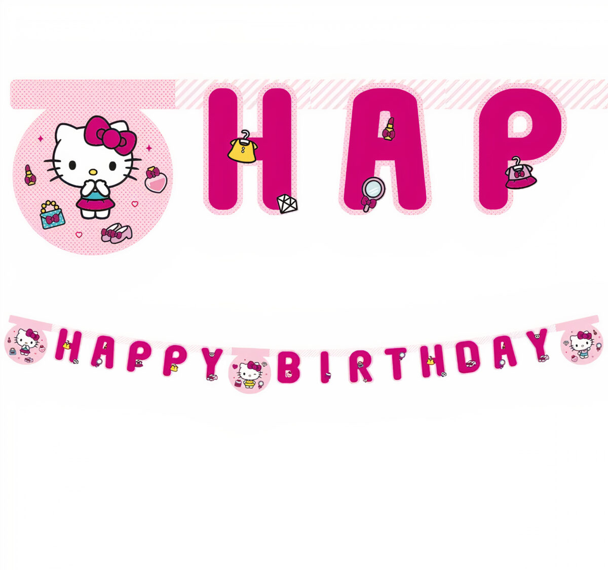 Hello Kitty Γιρλάντα Happy Birthday 2m
