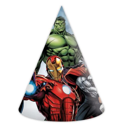 Καπελάκια πάρτι Avengers - Infinity Stones (6 τεμ)