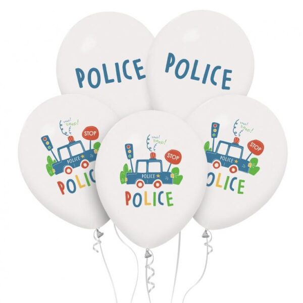 Λάτεξ Μπαλόνια Αστυνομία (5 τεμ)