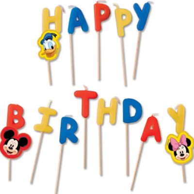 Κεράκια Happy Birthday - Mickey Mouse