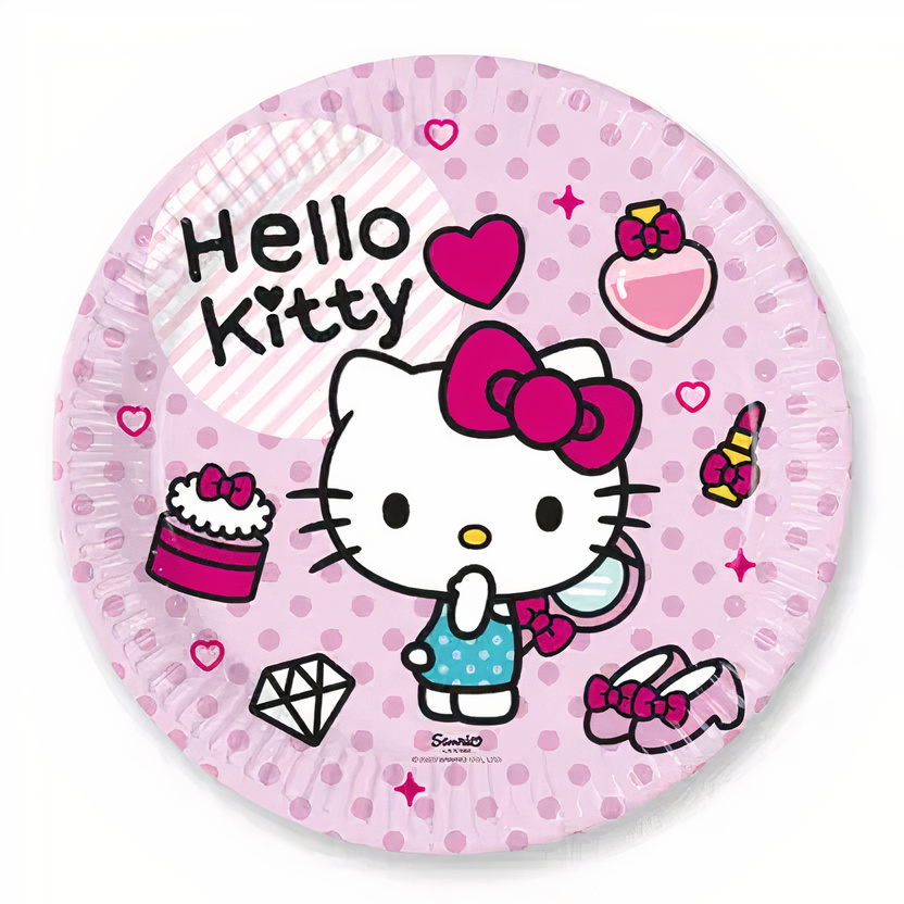 Πιάτα πάρτυ Hello Kitty (8 τεμ)