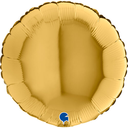 18" Μπαλόνι Χρυσό Στρογγυλό μεταλλικό