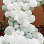 DIY Γιρλάντα με Μπαλόνια Luxe Sage & White (200 τεμ)