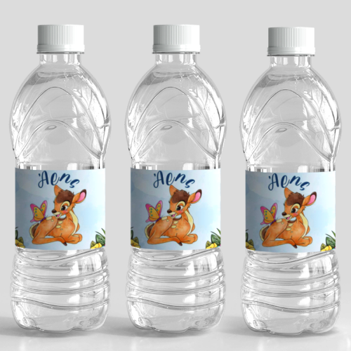 Ετικέτες για μπουκάλια νερού Ελαφάκι Bambi (8 τεμ)