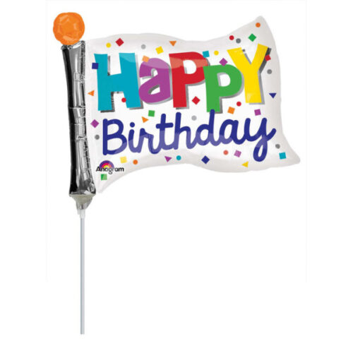 10" Mini Shape Μπαλόνι Σημαία Γενεθλίων