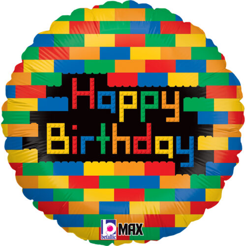 18" Μπαλόνι γενεθλίων Birthday Blocks