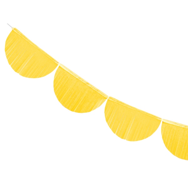 Διακοσμητική Γιρλάντα Κίτρινη με κρόσια 300 cm