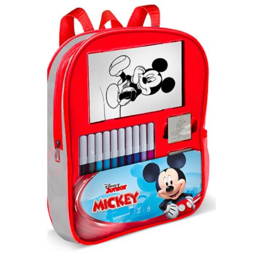 Mickey - Backpack Τσάντα νηπιαγωγείου με είδη ζωγραφικής