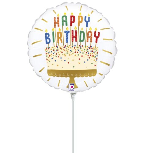 9" Mini Shape Μπαλόνι Γενεθλίων - Τούρτα
