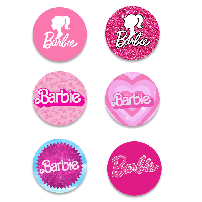 Σετ κονκάρδες Barbie logo (6 τεμ)