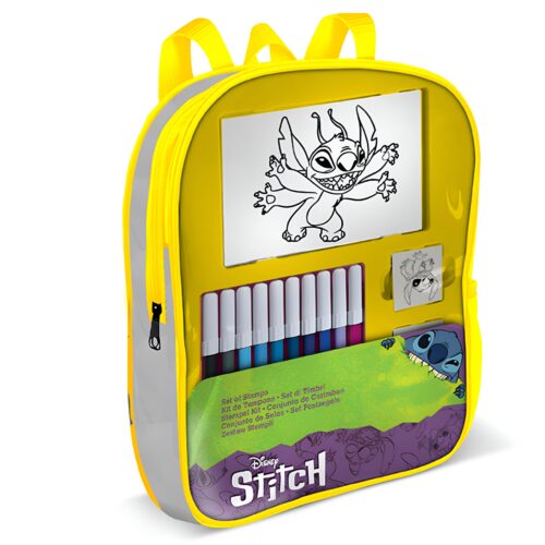 Stitch - Backpack Τσάντα νηπιαγωγείου με είδη ζωγραφικής