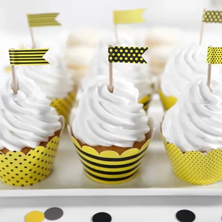 Toppers Cupcakes - Σημαιάκια Bee (6 τεμ)