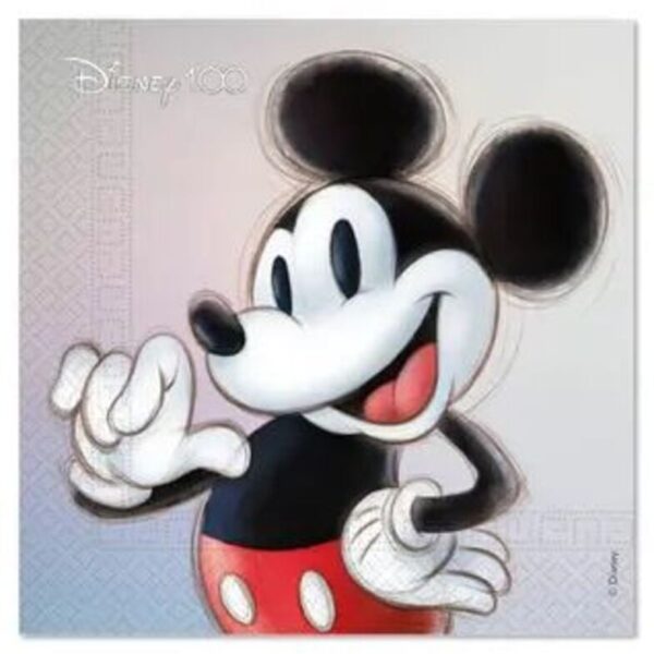 Χαρτοπετσέτες Mickey Mouse - Disney 100 (8 τεμ)