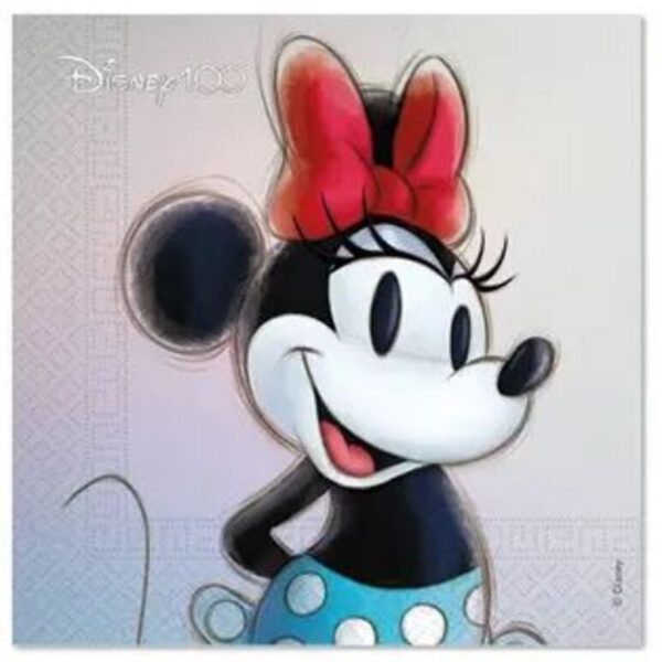 Χαρτοπετσέτες Minnie Mouse - Disney 100 (8 τεμ)