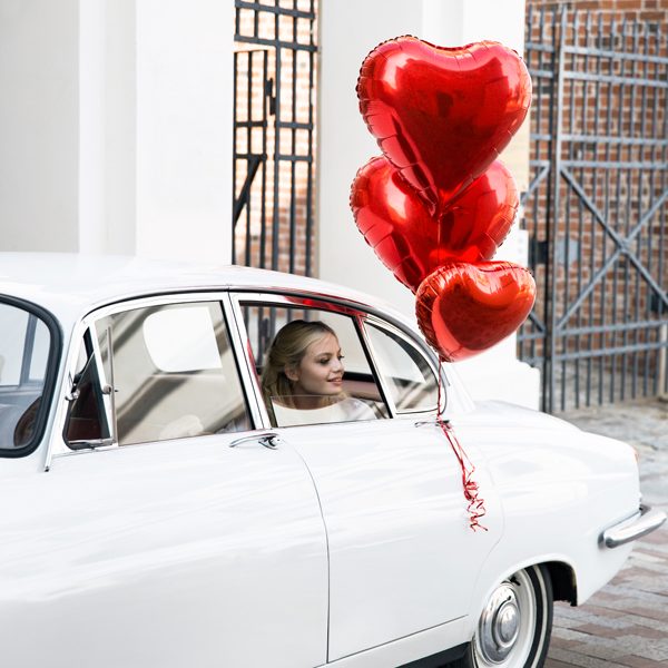 18" Μπαλόνι Κόκκινη Μεταλλική Καρδιά