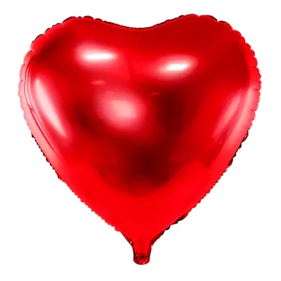 18" Μπαλόνι Κόκκινη Μεταλλική Καρδιά