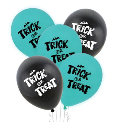 Λάτεξ μπαλόνια Halloween "Trick Or Treat" (5 τεμ)