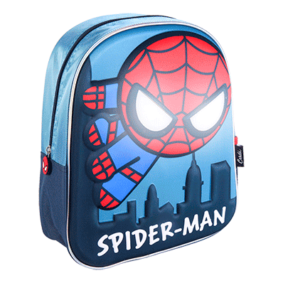 3D Τσάντα νηπιαγωγείου Spiderman με φως