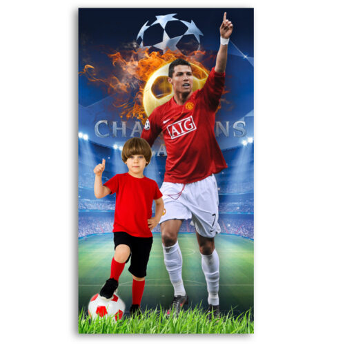 Αφίσα πάρτυ με φωτογραφία Ποδοσφαιριστής – Cristiano Ronaldo