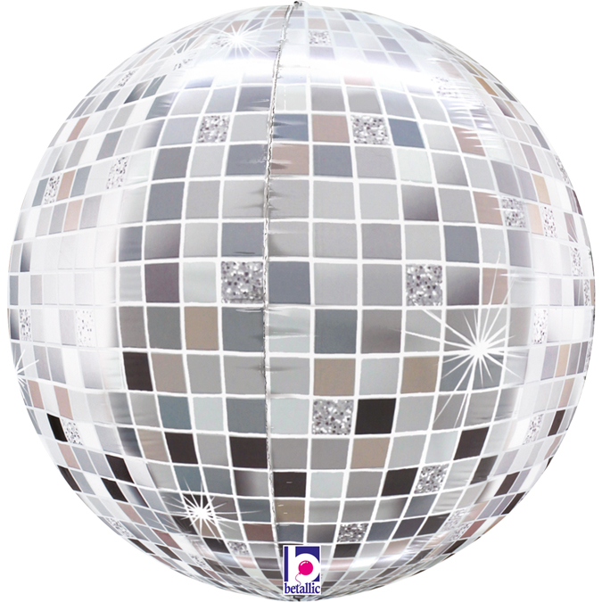 Μπαλόνι Disco Ball 38 εκ Ασημί