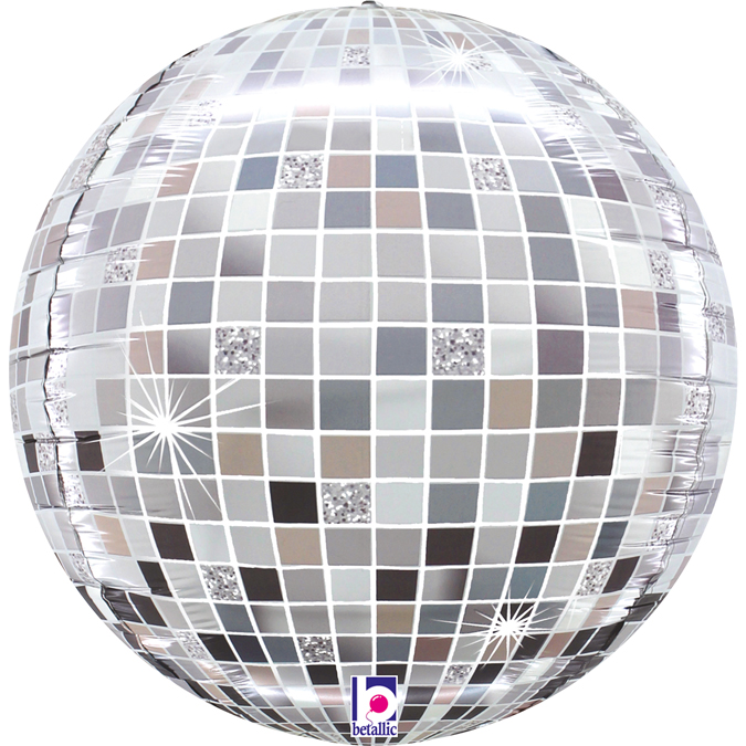 Μπαλόνι Disco Ball 38 εκ Ασημί