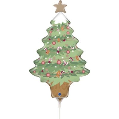 14'' Mini Shape Μπαλόνι Χριστουγεννιάτικο Δέντρο