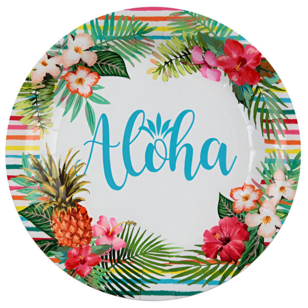 Πιάτα πάρτυ Aloha (10 τεμ)
