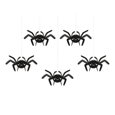 Κρεμαστά Διακοσμητικά Αράχνες (6 τεμ)