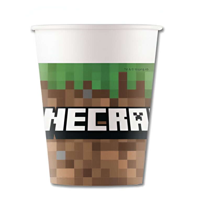 Ποτήρια πάρτυ Minecraft (8 τεμ)